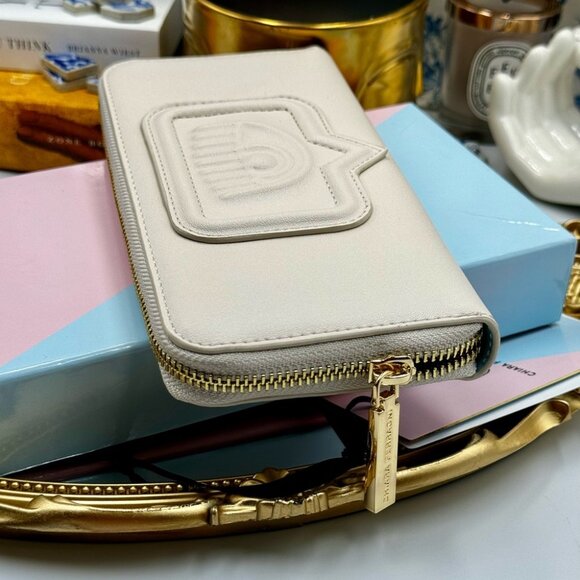 🆕 CHIARA FERRAGNI 🧿 BNIB Pastel Parchment Portafogli Wallet - Picture 8 of 16